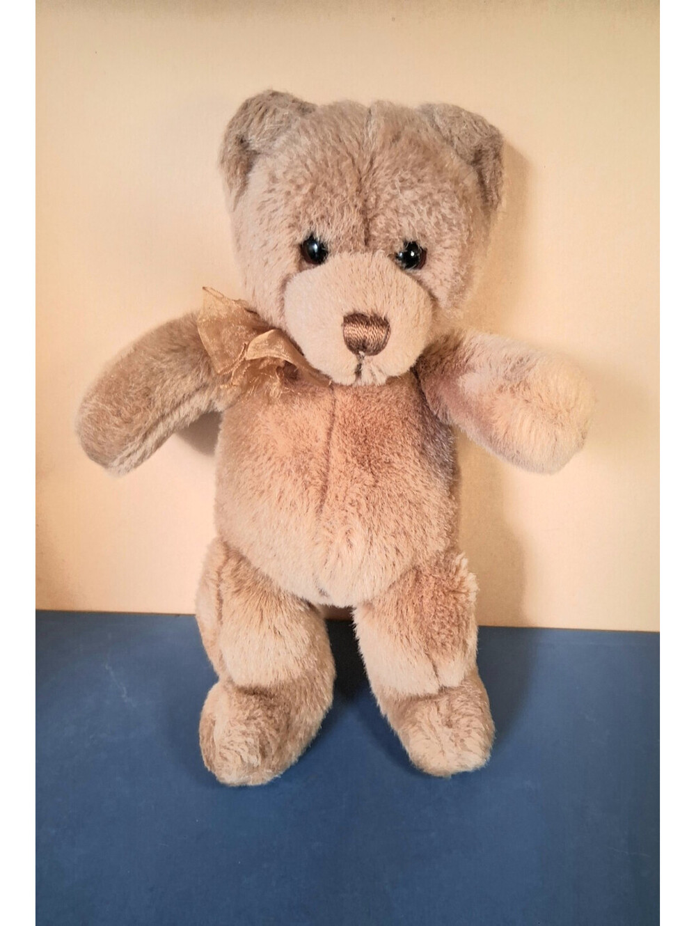 Vintage 1983 Gund "Tender Teddy" Bronze Honey Brown Plush Stuffed Bear